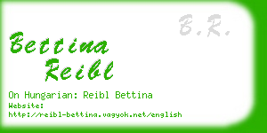 bettina reibl business card